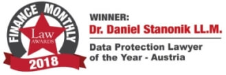 Data Protection Lawyer of the Year Austria Award Daniel Stanonik